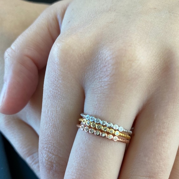 Sterling 3 Piece Ring Set - Picture 4 of 16